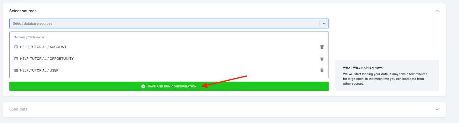 Screenshot - Tables selected